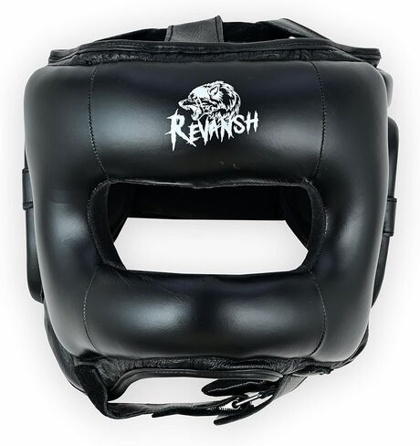 Revansh Leather Headguard - Premium Boxing Headgear for Adults & Kids | Ideal for MMA, Muay Thai, Kickboxing, Karate, Martial Arts, and Taekwondo Training & Sparring in Saudi Arabia