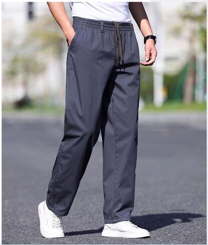 Mens Cargo Pants,Elastic Waist Sweatpants for Men Casual Long Trousers Light Jogger Pants in Saudi Arabia