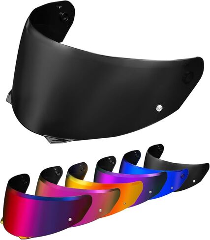 Psler i90 Visor-I90 خوذة ملونت Hj-33 Face Shield Motorcycle Helmet Helmet for i90 HJ-33 ، Dark Black in Kuwait