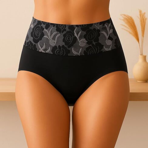 Women's High Waist Tummy Control Briefs Underwear Comfortable Panties for Women in Saudi Arabia
