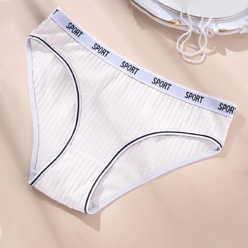 Women's Mid-Rise Underwear 6 Pack with Sport Waistband Breathable Assorted Colors in Saudi Arabia