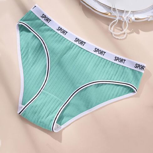 Women's Mid-Rise Underwear 6 Pack with Sport Waistband Breathable Assorted Colors in Saudi Arabia