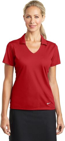 Nike Golf Ladies Dri-FIT Vertical Mesh Polo, University Red, Large in Saudi Arabia