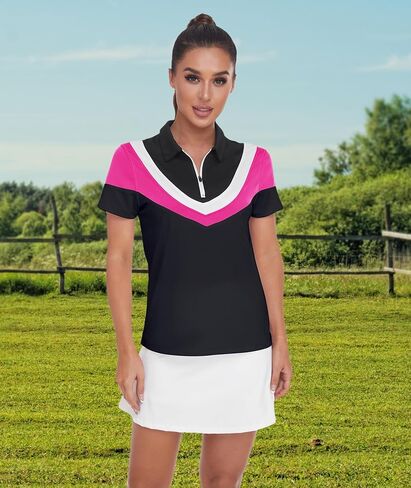 Golf Shirt Short Sleeve Polo Shirt Moisture Wicking Casual Work Shirt Summer Tops in Saudi Arabia