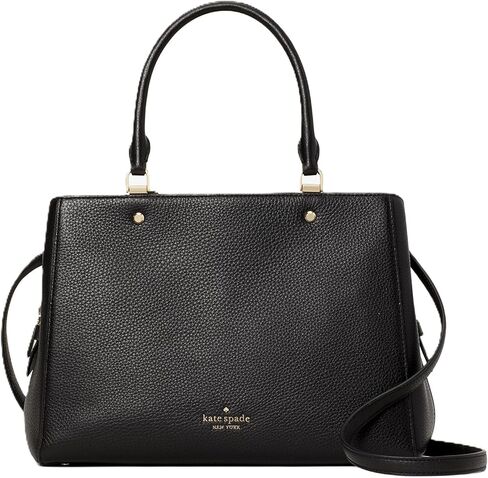 kate spade new york womens Leila Pebbled Leather Medium Triple Compartment Satchel in Saudi Arabia