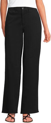 Lands' End Women's Chino High Rise Rail Straight Leg Pants in Saudi Arabia