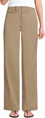 Lands' End Women's Chino High Rise Rail Straight Leg Pants in Saudi Arabia
