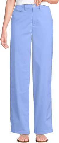 Lands' End Women's Chino High Rise Rail Straight Leg Pants in Saudi Arabia