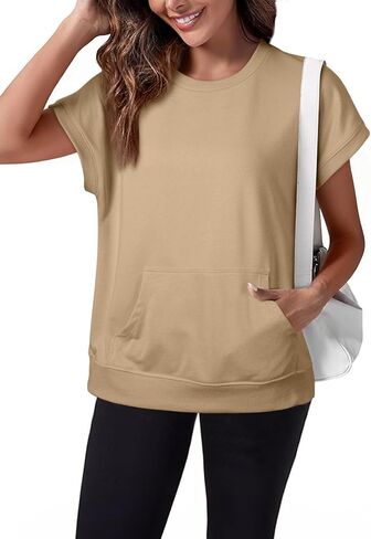 SHEWIN Women Summer Trendy Sweatshirt Casual Dressy Shirts Work Tops 2026 in Saudi Arabia
