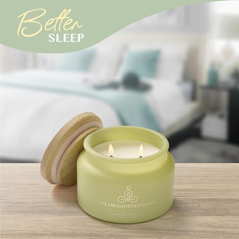 Cleansing and Protecting | 2-Wick Scented Candles for Home | Palo Santo & Sage | Natural Non Toxic Soy Candles with Essential Oils | 50 H Long Burning | Aromatherapy Candle Jar with Lid -9.5oz in Saudi Arabia