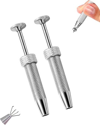 CM Crareesi Mania Piercing 2PCS Ball Grabber Tools Pack 316L Stainless Steel Piercing Tool for Changing Jewelry Upgraded Anti-Slip Grip Piercing Ball Tools for Threadless Flat Back Earrings Stud in Saudi Arabia