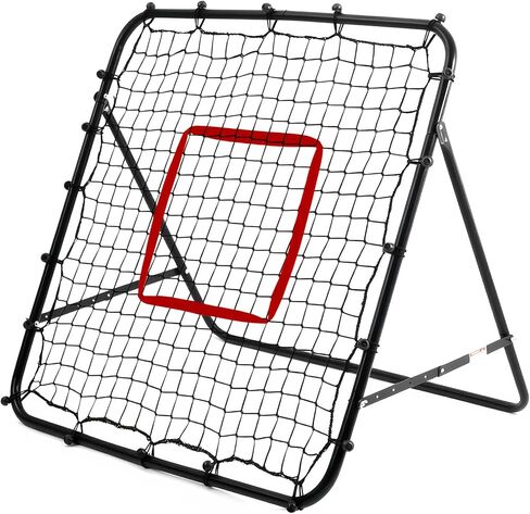 Soccer Rebounder 3.3x3.3FT/4.93×4.93FT Portable Soccer Net Thickened Tube Adjustable Angle for Lacrosse Softball Baseball Football Training, Easy Setup, Aids & Equipment for Kids Teens in Saudi Arabia