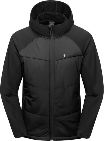 Little Donkey Andy Men's Running Jacket Lightweight Thermal Hybrid Puffer Jacket for Men Golf Hiking in Kuwait