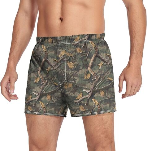 Men's Boxer Shorts St Patricks Day Shamrock Cotton Soft Breathable Underwear Woven Boxer Briefs Button Fly S-XXL in Saudi Arabia