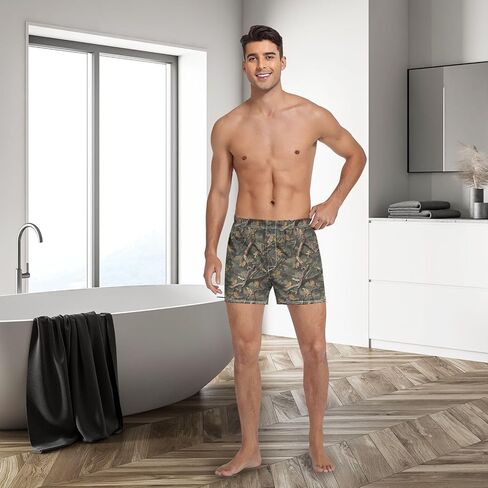 Men's Boxer Shorts St Patricks Day Shamrock Cotton Soft Breathable Underwear Woven Boxer Briefs Button Fly S-XXL in Saudi Arabia