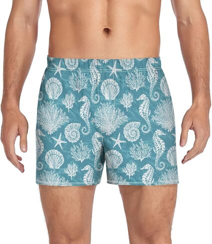 Men's Boxer Shorts St Patricks Day Shamrock Cotton Soft Breathable Underwear Woven Boxer Briefs Button Fly S-XXL in Saudi Arabia