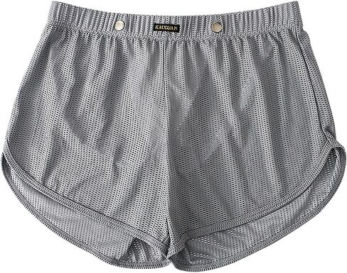 Mens Ice Silk Mesh See Through Boxer Shorts in Saudi Arabia