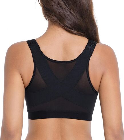 No Wire Front Closure Posture Full Coverage Bra Back Support Wireless Non Padded Comfort Everyday Bra in Saudi Arabia