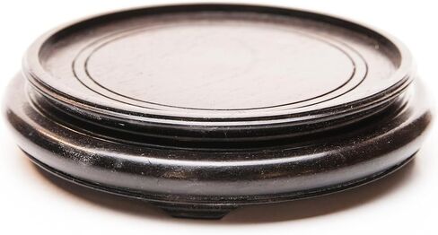 Lawrence & Scott Handcrafted Rosewood Round Pedestal Vase Stand (8 inch) in Saudi Arabia