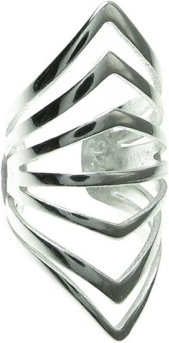 Sterling Silver Filigree Gothic Ring Clip Earring Cuff Wrap in Saudi Arabia
