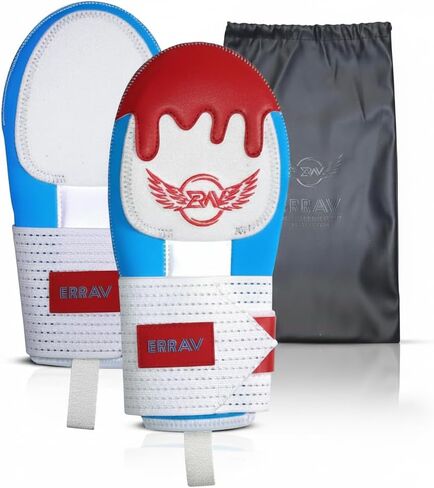 Sliding Mitt Youth, Baseball Softball Sliding Gloves for Youth Adult, Neoprene Baseball Sliding mitt, Hand Wrist Protective Baseball Hand Guard Elastic Compression Strap (Blue&Red) in Saudi Arabia