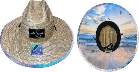 California Straw - Sun Hat - Seagulls in Saudi Arabia