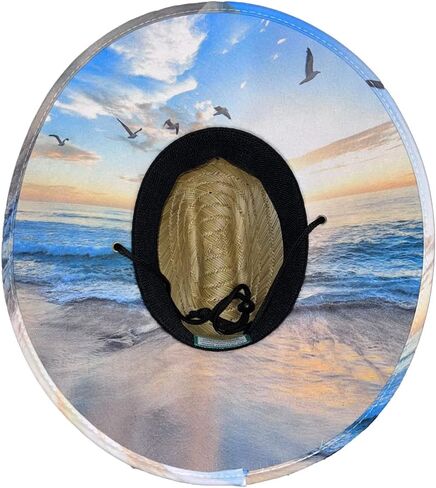 California Straw - Sun Hat - Seagulls in Saudi Arabia