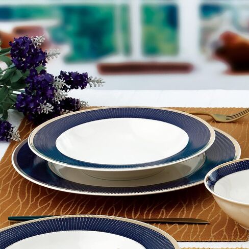 طقم أواني طعام مكون من 24 قطعة من الصين، خدمة لـ 4 أشخاص من Lorren Home Trends in Saudi Arabia