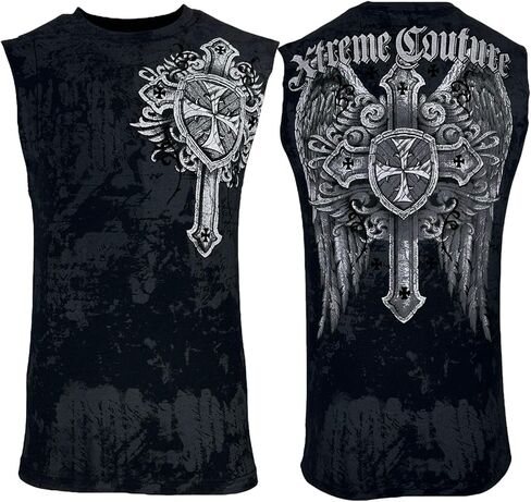 تي شيرت Xtreme Couture من Affliction للرجال ذو العضلات بدون أكمام in Saudi Arabia