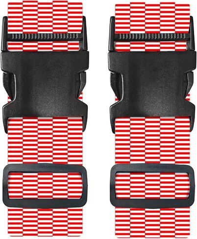 Nuxovilar Luggage Straps of 2 Set Blue & Gold Fluid Art Pattern, 1.96x90.5 inches - Luggage Straps for Suitcases, Nice for Art Lovers, Travel, Adventures in Saudi Arabia