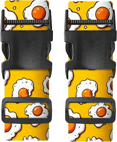 Nuxovilar Luggage Straps of 2 Set Blue & Gold Fluid Art Pattern, 1.96x90.5 inches - Luggage Straps for Suitcases, Nice for Art Lovers, Travel, Adventures in Saudi Arabia