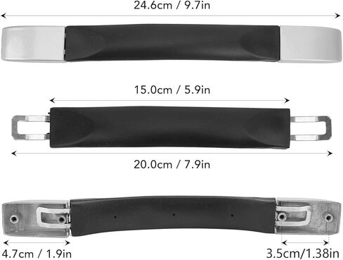 Luggage Handle Replacement, Portable Luggage Pull Handle, 9.7in Luggage Case Handle Grip, Plastic Suitcase Handle Strap Holder with Metal End Cap for Travel Boxes Cases in Saudi Arabia