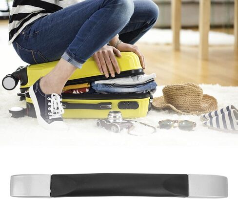 Luggage Handle Replacement, Portable Luggage Pull Handle, 9.7in Luggage Case Handle Grip, Plastic Suitcase Handle Strap Holder with Metal End Cap for Travel Boxes Cases in Saudi Arabia