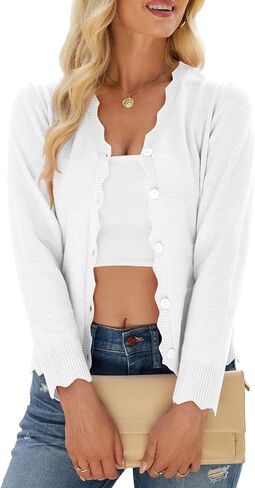 Womens Lightweight Cardigan Sweaters Long Sleeve Casual Warm Button Down V-Neck Fall Clothes 2025 in Saudi Arabia
