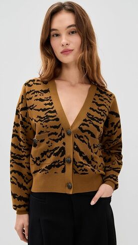 Essentiel Antwerp Women's Icali Zebra Cardigan in Saudi Arabia