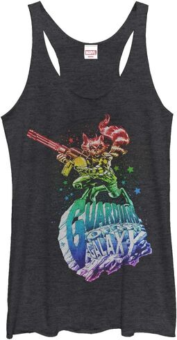Fifth Sun Marvel Women's Raccoon Guardian Racerback Tank Top in Saudi Arabia