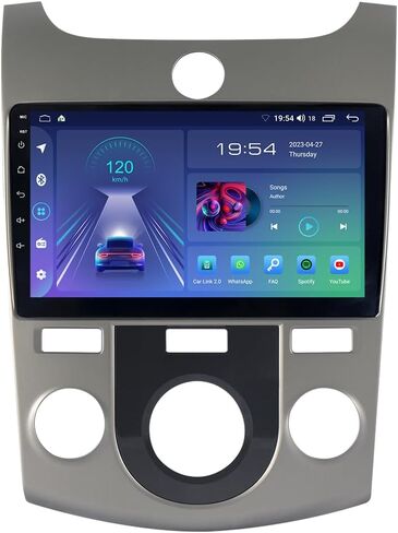 ASURE 9 inch Car Stereo Radio for Kia Forte Cerato 2011-2013 with Auto A/C,4Core 2+32G Android Car in-Dash GPS Navigation Unit with Wireless Carplay,Android Auto,1280x800 Touchscreen Video Player in Saudi Arabia
