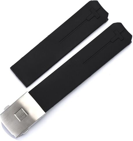 EPANO ل تيسو T-TOUCH T013 T047 20 مللي متر لينة ساعة من المطاط السيليكوني الفرقة أسود برتقالي الرياضة مقاوم للماء حزام ساعة T091 T013420A in Kuwait