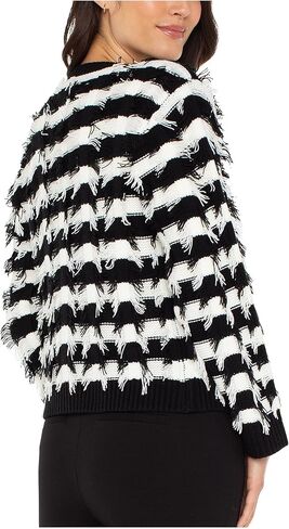 Liverpool Womens Long Sleeve Fringe Cardigan Sweater in Saudi Arabia