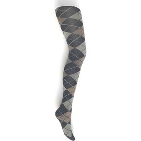 الجوارب النسائية التراثية بنمط Argyle، النبيذ والشاقول، رمادي داكن ورمادي، أسود ورمادي، قابل للتمدد، 60 دينيير، سميك، in Kuwait