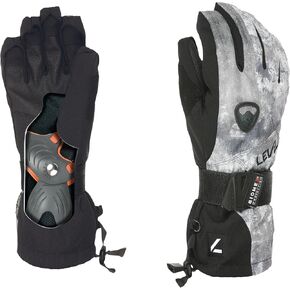 Level Fly Junior Youth Snowboard Gloves with Wrist Guards, BioMex, Kevlar Palms, Fleece Removable Liner in Kuwait