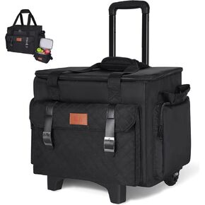 حقيبة مدرسية دوارة بعجلات من INSMEER، حقيبة حمل مدرسية بعجلات مع حقيبة غداء معزولة، مع حجرة مبطنة للكمبيوتر المحمول in Kuwait