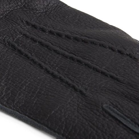 Fratelli Orsini Winter Gloves Leather Vittoria Black For Women - American Deerskin Deer Leather - color Black in Saudi Arabia