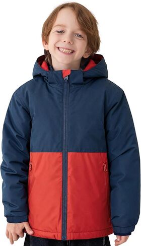 Boys Winter Coats Waterproof Breathable Snowboarding Ski Jackets Fleece Lined Hooded Rain Coat for Kids in Saudi Arabia