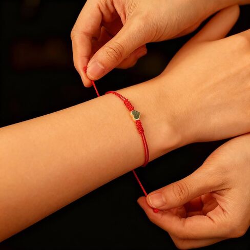 Red String Bracelet for Women, 2Pcs Thread Bracelets, Protection Matching Heart Bracelets, Mother Daughter & Couple Bracelet, Ideal Christmas Valentine's Gifts in Saudi Arabia