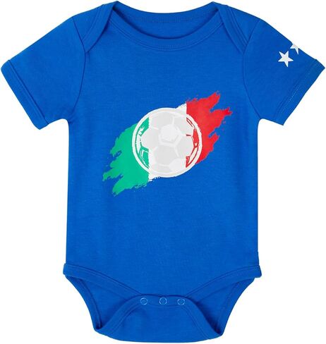 Baby Girls Boys Soccer Bodysuit Newborn Onesie Breathable Soft Short Sleeve Outfit Infant Toddler Kids 0-24Months in Saudi Arabia