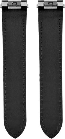 19MM LEATHER WATCH STRAP BAND COMPATIBLE WITH CARTIER ROADSTER 2510 2524 3312 RELEASE BLACK in Saudi Arabia