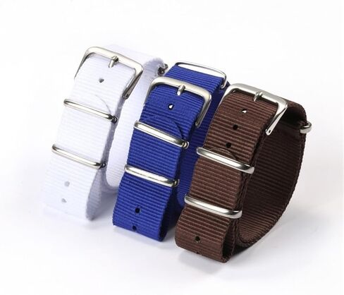 Nylon Sport Loop Watch Bands For Men Women Slip-Thru Strap Replacement Wristband For 14mm 16mm 18mm 20mm 22mm in Saudi Arabia