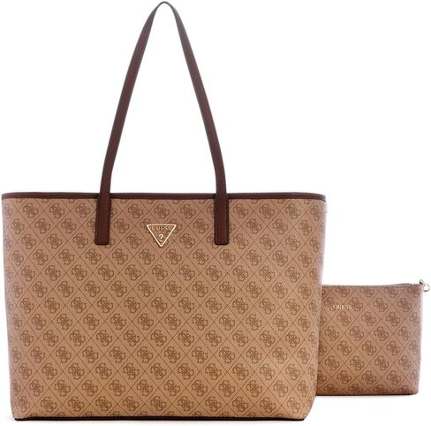 GUESS Power Play Quattro G Large Tech Tote - One Size, Latte Logo in Saudi Arabia