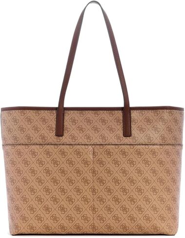 GUESS Power Play Quattro G Large Tech Tote - One Size, Latte Logo in Saudi Arabia